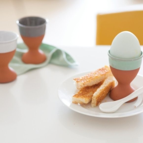 Egg Cups Set/4 Terracotta NIB - Picture 1 of 4